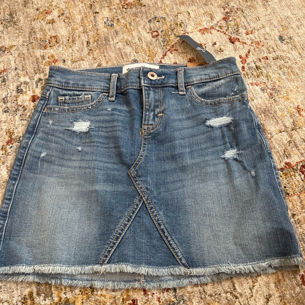 abercrombie kids jean skirt, size 9/10 girls